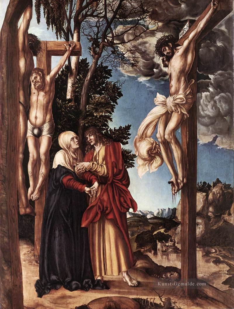 Kreuzigung Renaissance Lucas Cranach der Ältere Ölgemälde